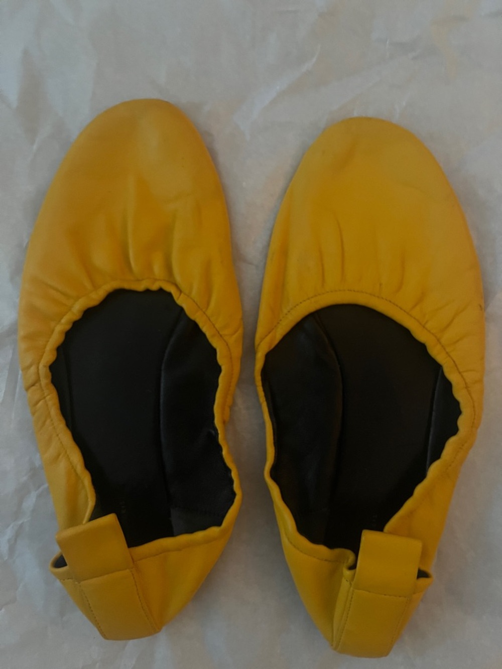 Celine Yellow Ballet Flats
